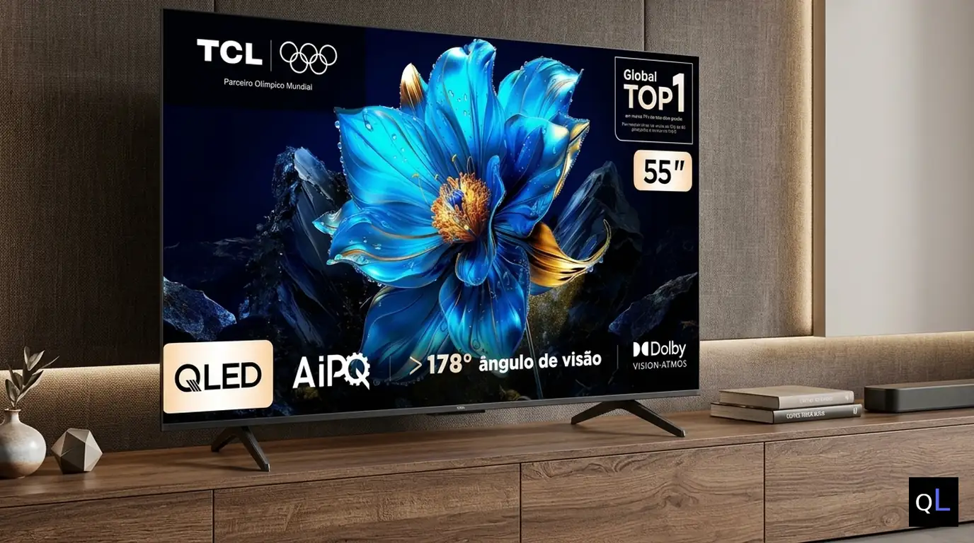 TCL P7K 55" QLED 4K em 2026: Cores Vibrantes com Melhor Custo-Benefício